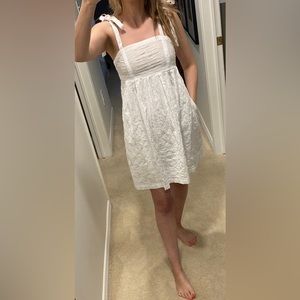 Old Navy white eyelet with adjustable bow straps size xs